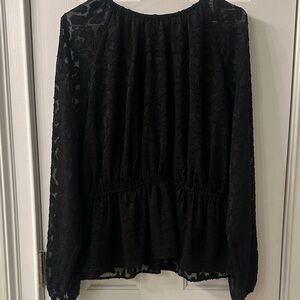 Ann Taylor Elegant Black Women's Top